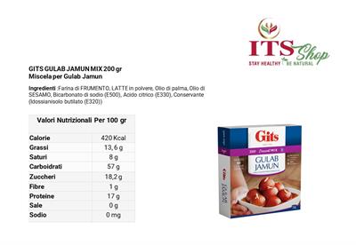 GITS - MISCELA PER GULAB JAMUN 200 gr