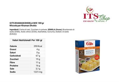 GITS - KHAMAN DHOKLA MIX 180 gr