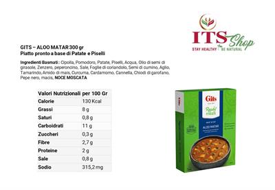 GITS - ALOO MATAR VEGETARIANO 300 gr