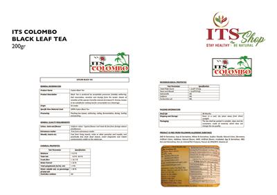 ITS COLOMBO CEYLON BLACK LEAF TEA 200 gr
