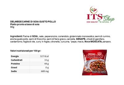 DELMEGE SOYA MEAT CHICKEN FLAVOUR 90 gr