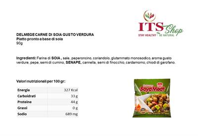 DELMEGE SOYA MEAT VEGETABLE FLAVOUR 90 gr