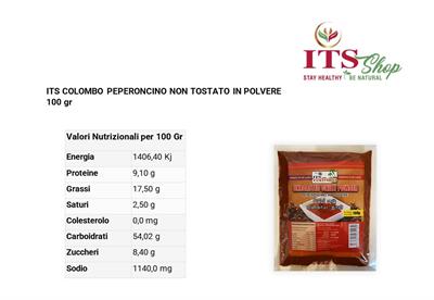 ITS COLOMBO UNROASTED CHILLI POWDER 100 gr