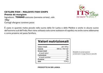 MALDIVE FISH CHIPS  180 gr