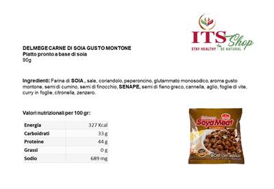 DELMEGE CARNE DI SOIA GUSTO MONTONE 90 gr