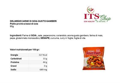 DELMEGE CARNE DI SOIA GUSTO GAMBERI 90 gr