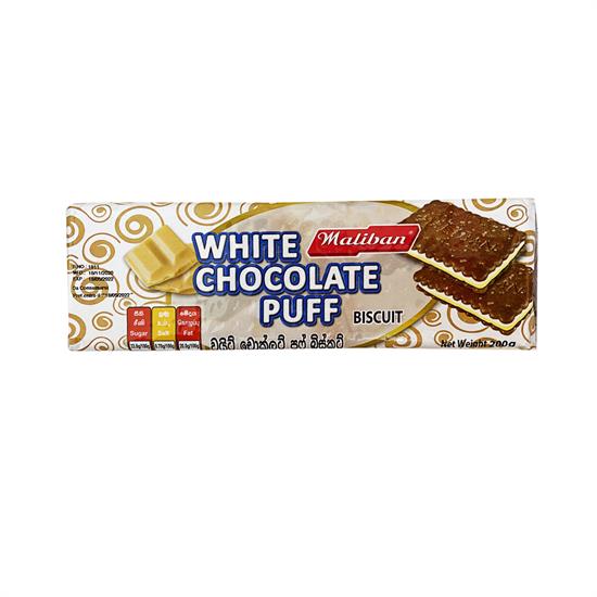 MALIBAN WHITE CHOCOLATE PUFF BISCUITS 200 gr