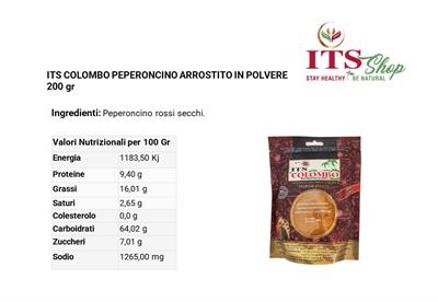 ITS COLOMBO PEPERONCINO ARROSTITO IN POLVERE 200 gr