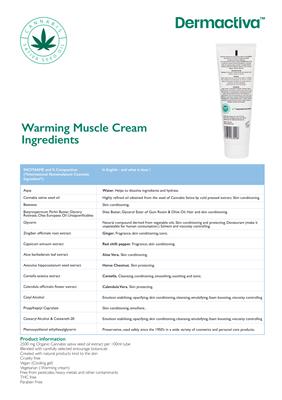 DERMACTIVA SOOTHE & RELIEVE - WARMING MUSCLE CREAM 100 gr