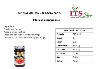MD MARMELLATA - FRAGOLA 500 gr