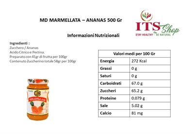 MD MARMELLATA - ANANAS 500 gr