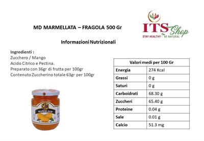 MD MARMELLATA - MANGO 500 gr