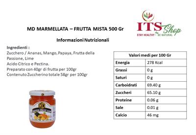 MD MARMELLATA - FRUTTA MISTA 500 gr
